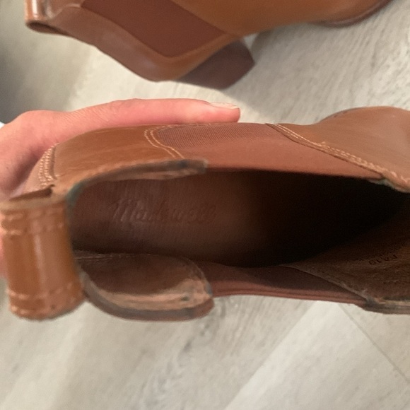 MADEWELL Regan boot pull‎ on Boots Size 8.5 Saddle BROWN Booties Short Heeled - Picture 10 of 10